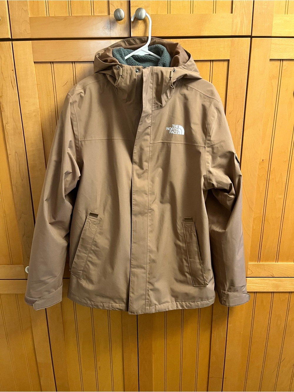 Men’s North Face Toto Peak 3 in 1 Triclimate Waterproof Cost- Latte